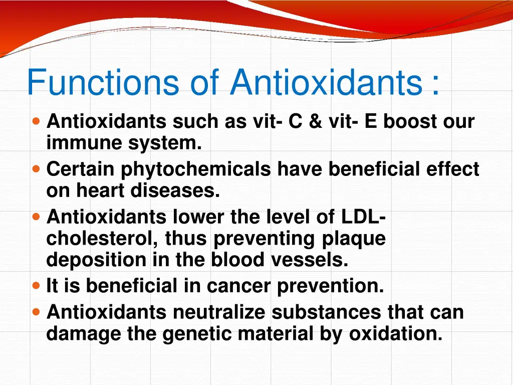 functions of antioxidants antioxidants such