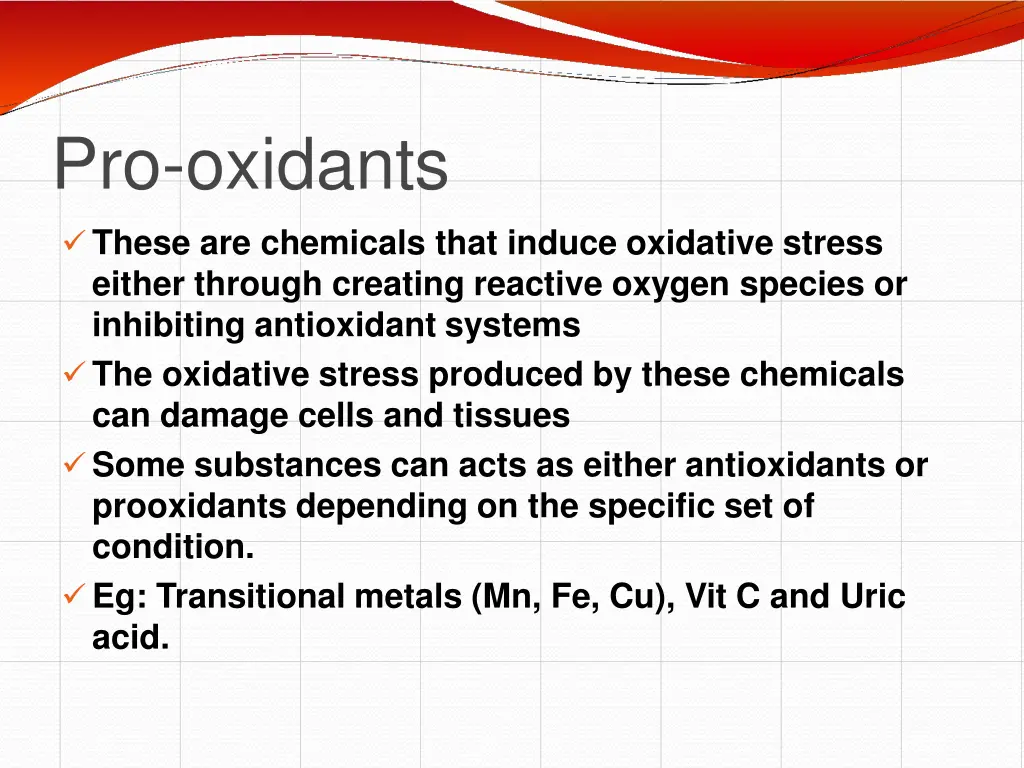 pro oxidants