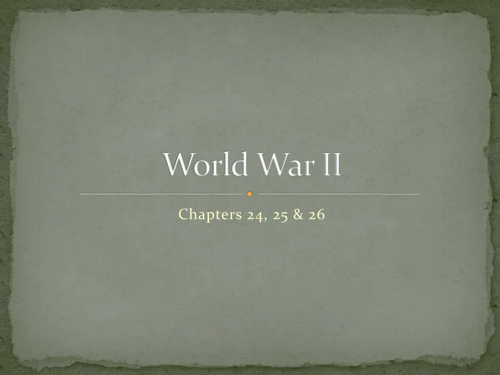 world war ii