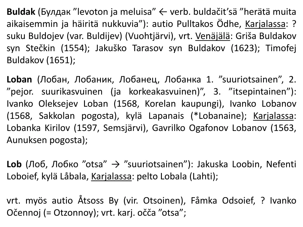 buldak levoton ja meluisa verb bulda