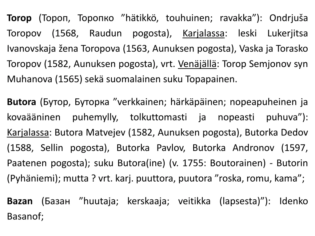 torop h tikk touhuinen ravakka ondrju a toropov