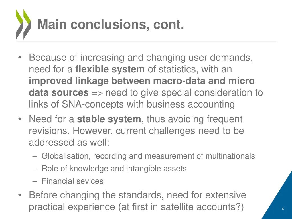 main conclusions cont