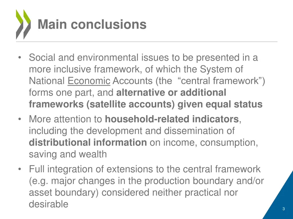 main conclusions