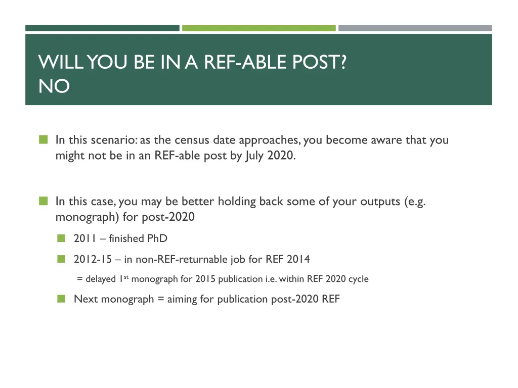 will you be in a ref able post no