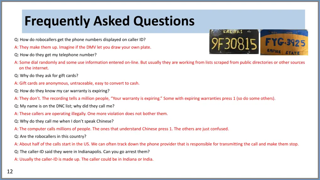 frequently asked questions