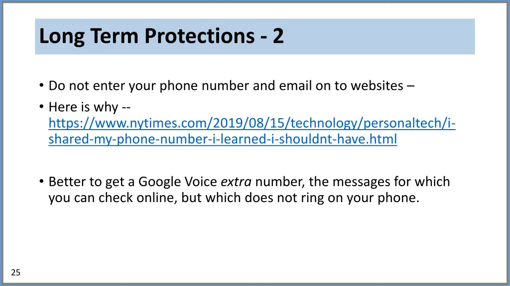long term protections 2