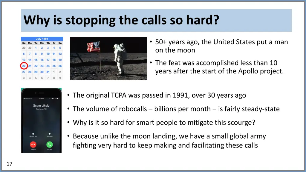 why is stopping the calls so hard
