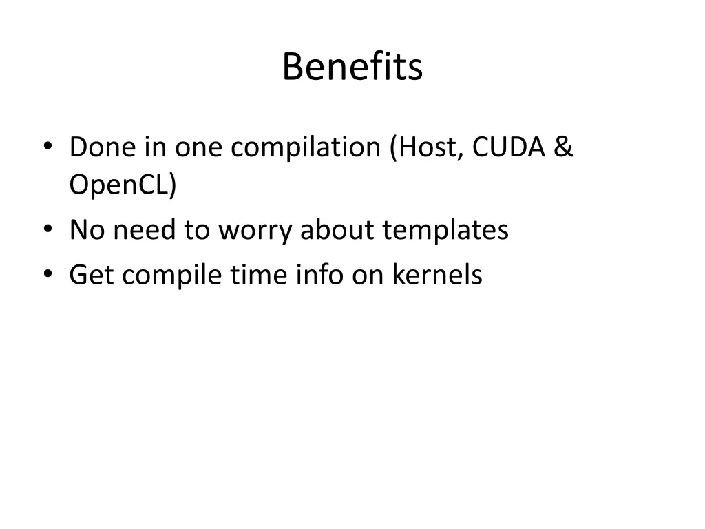 benefits