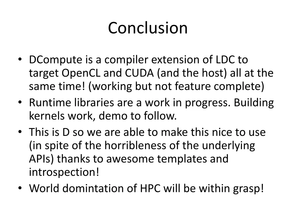 conclusion