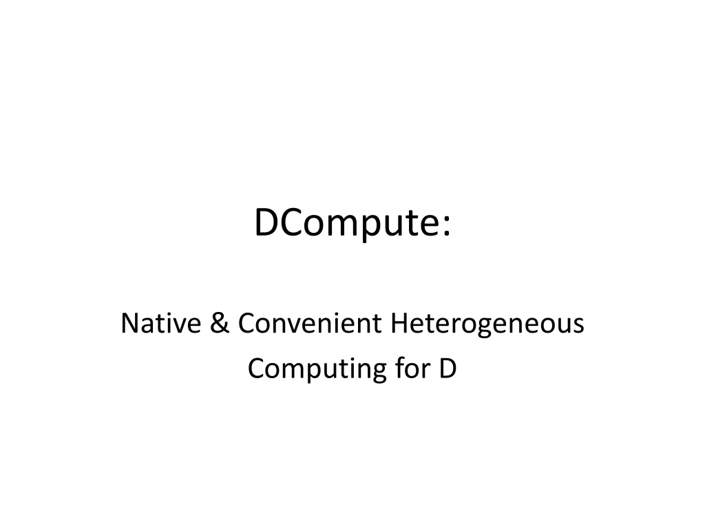 dcompute