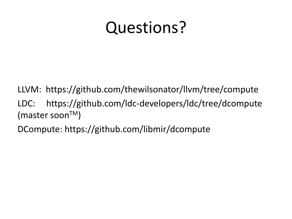 questions