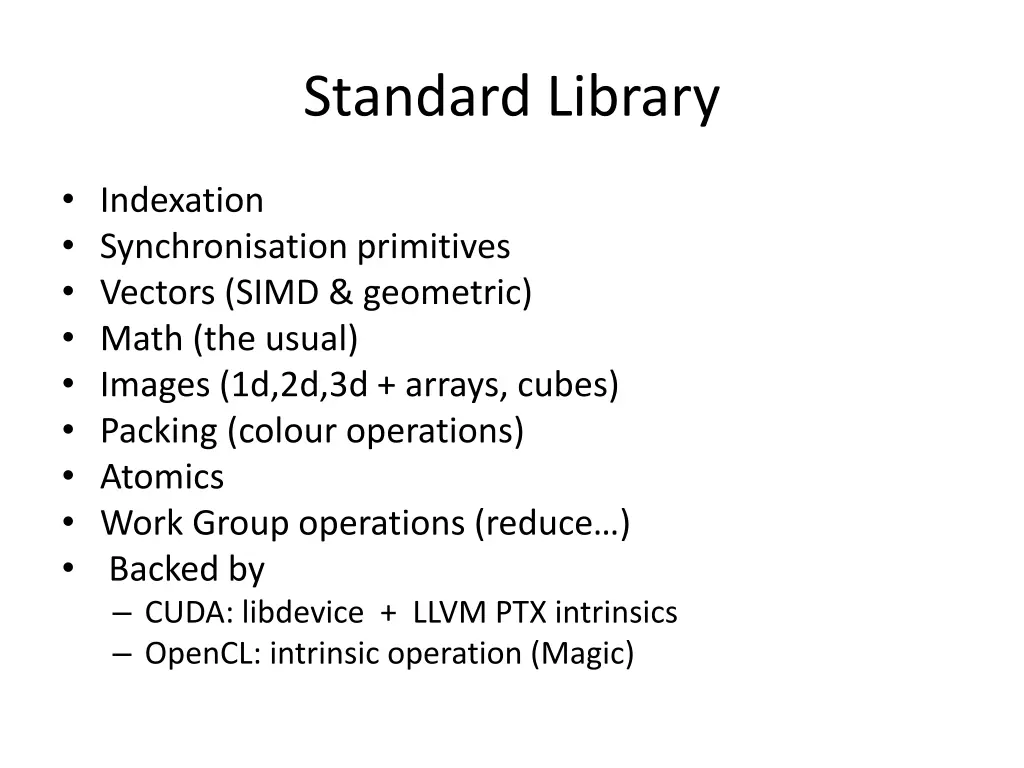 standard library