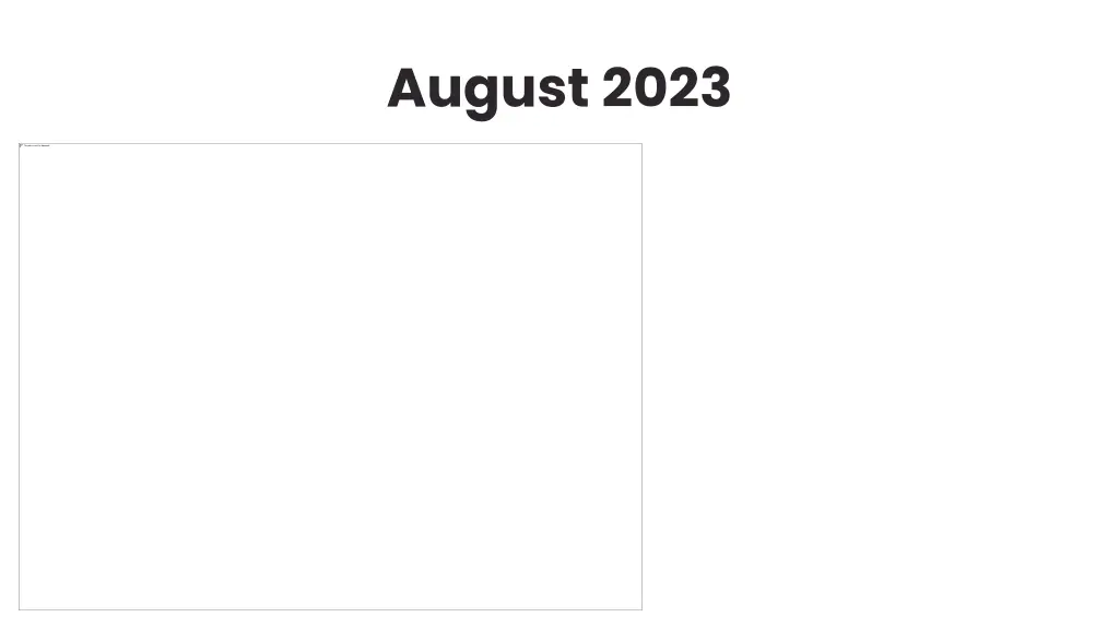 august 2023