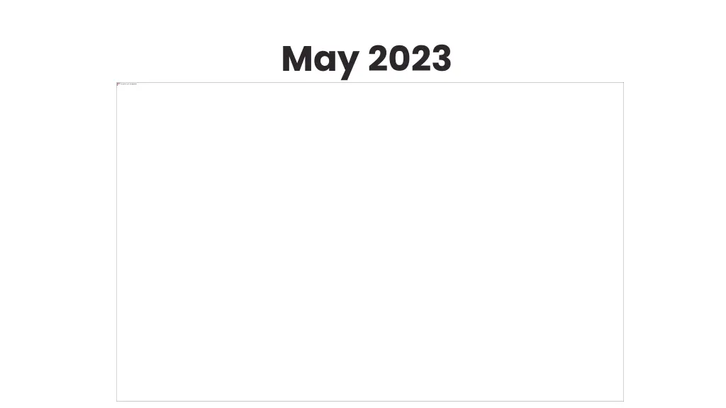 may 2023