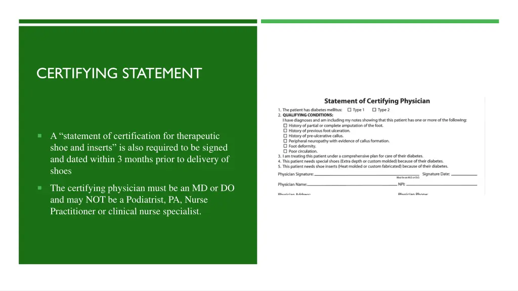 certifying statement
