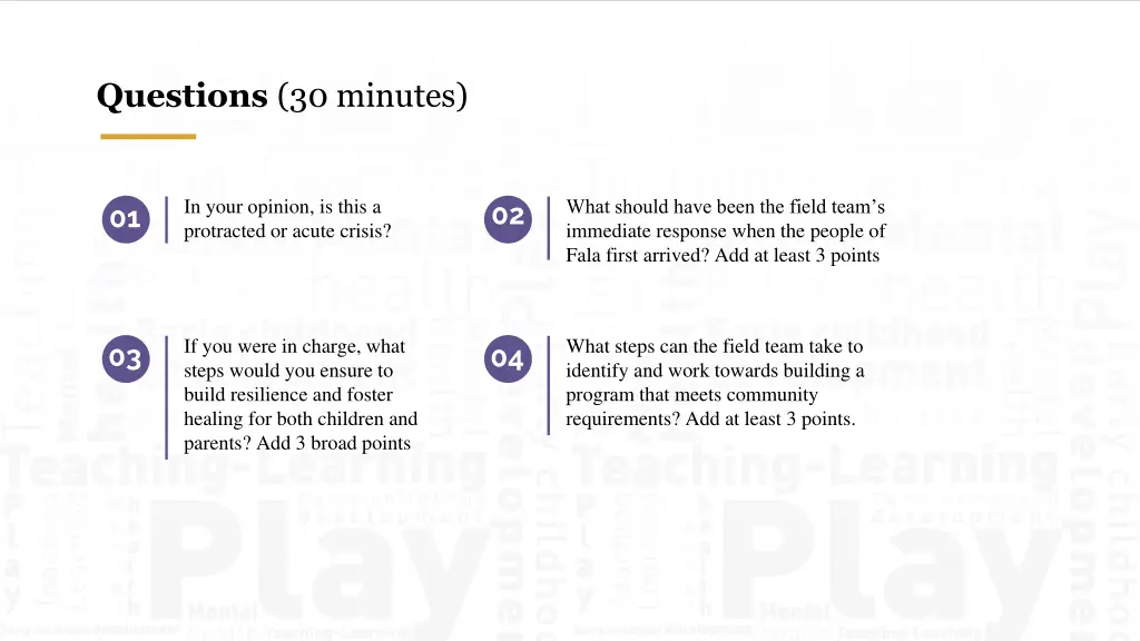 questions 30 minutes 1