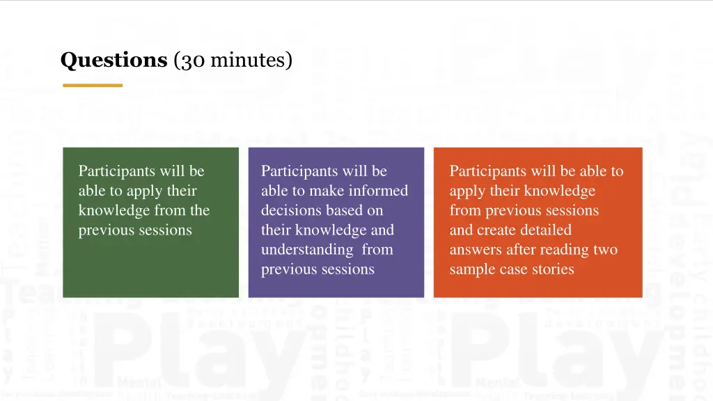 questions 30 minutes