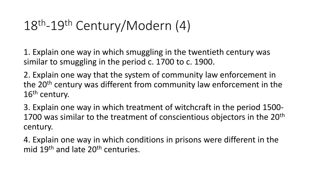 18 th 19 th century modern 4