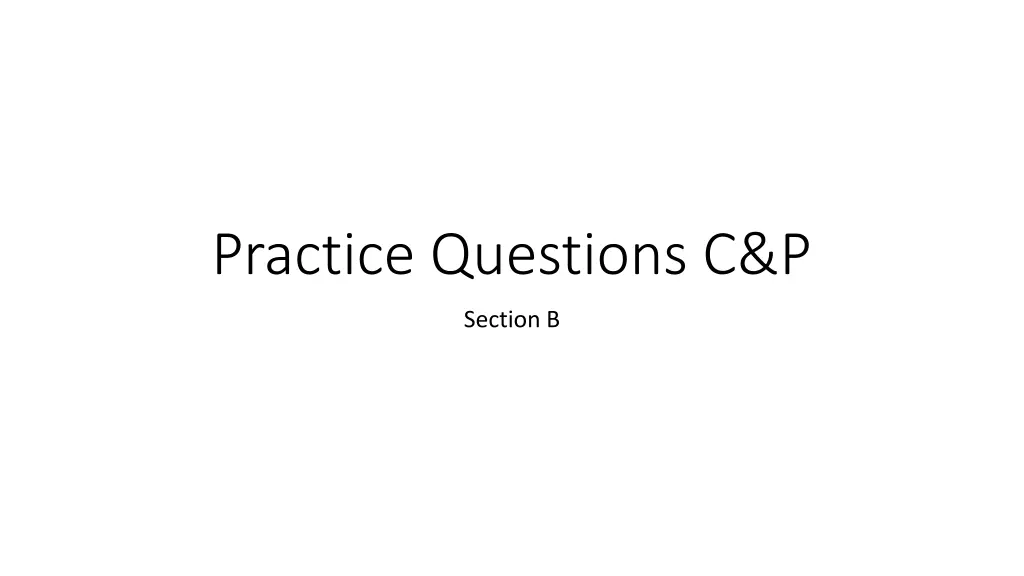 practice questions c p