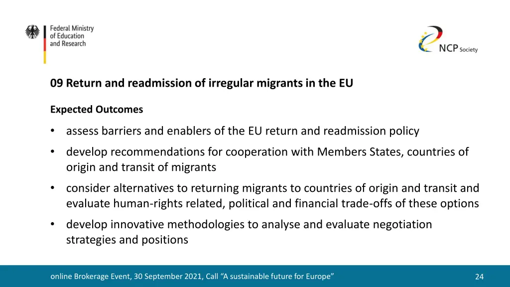 09 return and readmission of irregular migrants