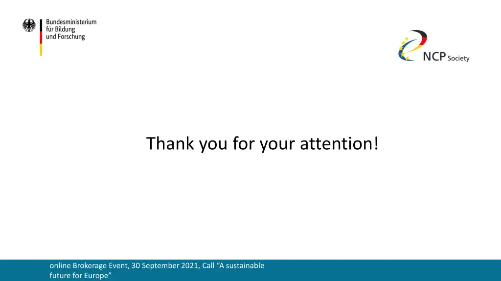 thank you for your attention