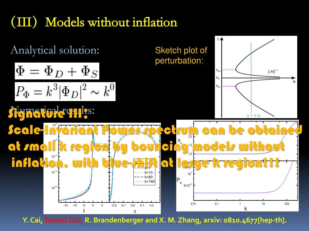 numerical results signature iii scale invariant