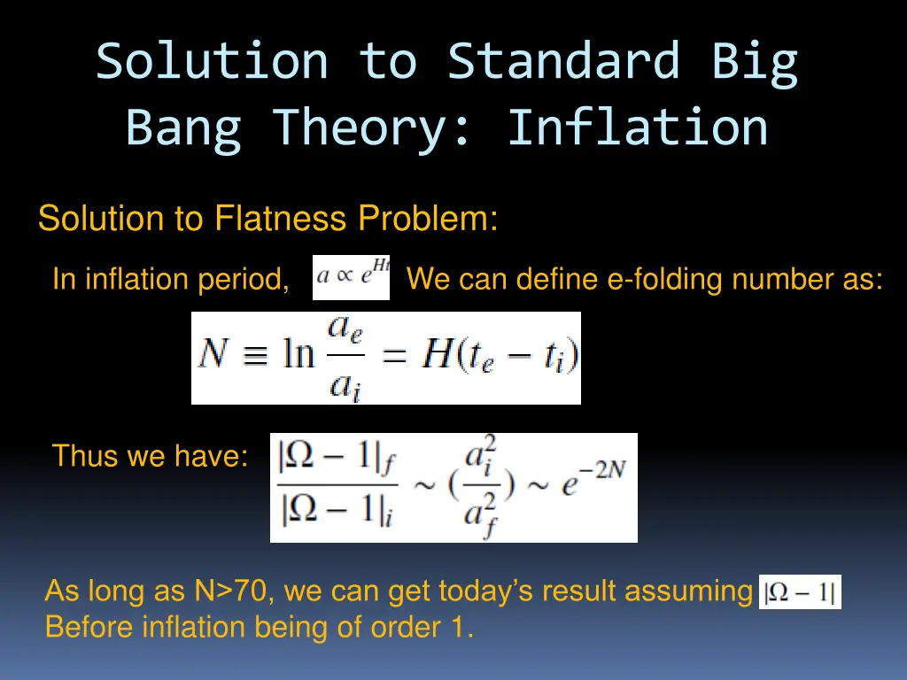 solution to standard big bang theory inflation 2
