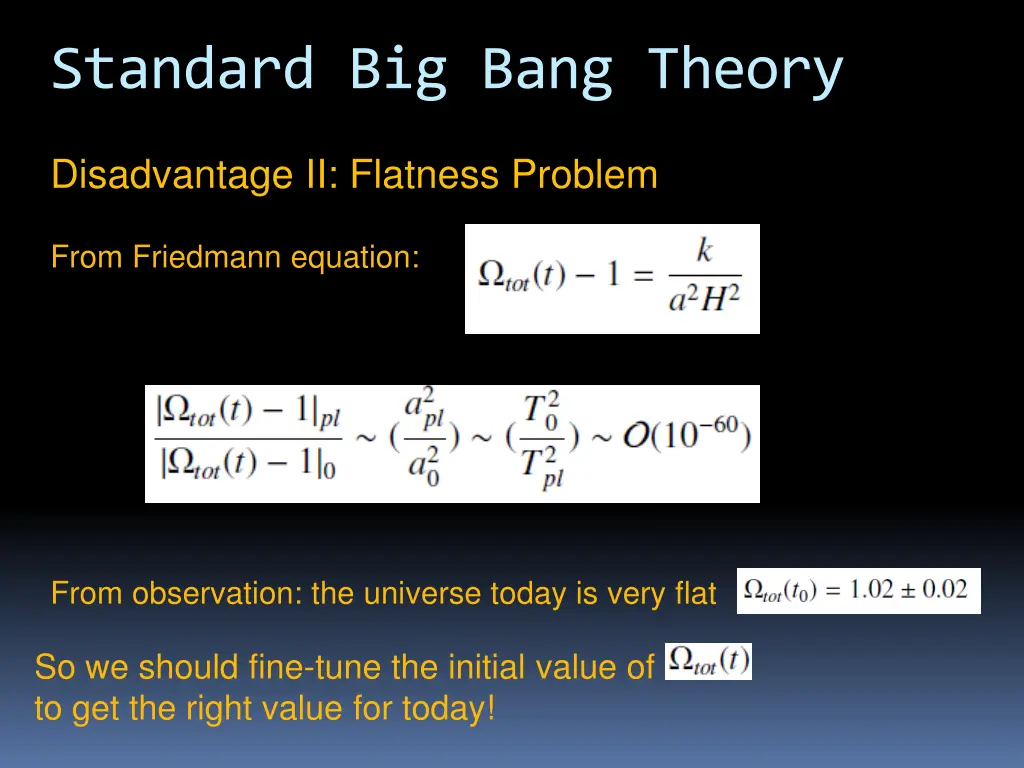 standard big bang theory 2