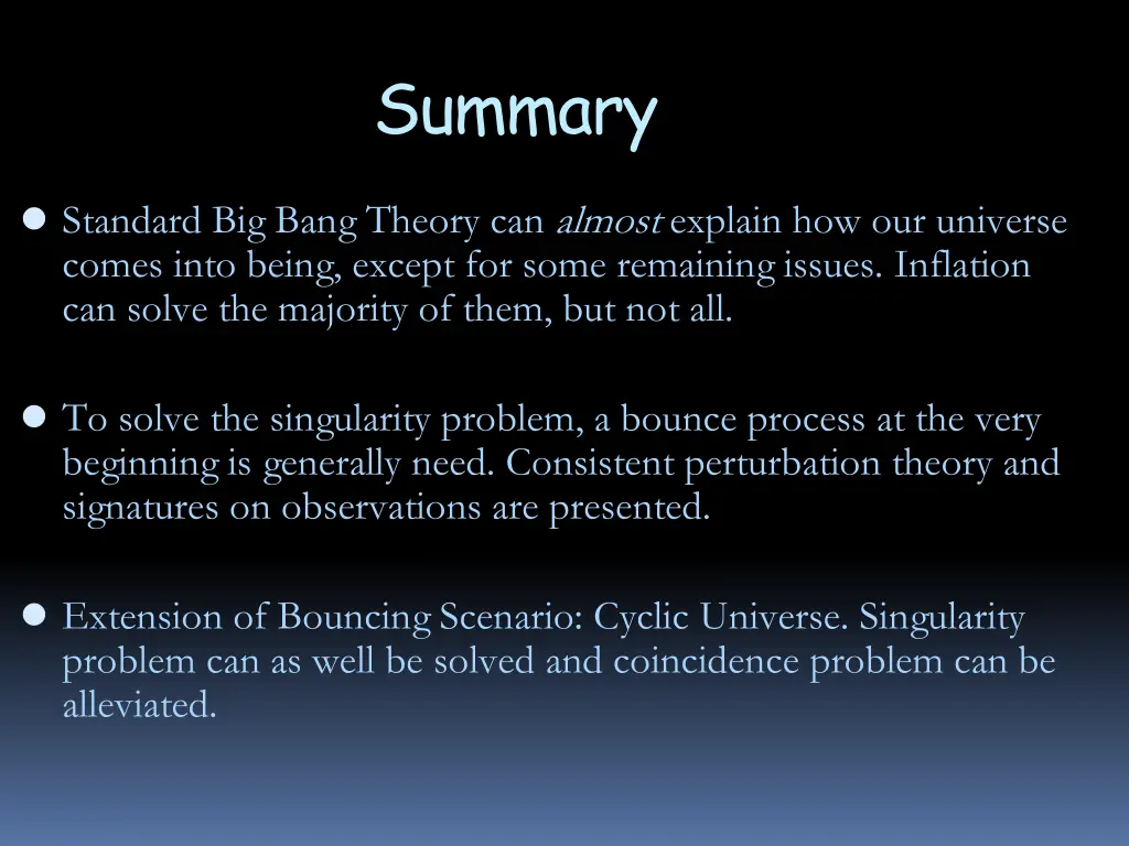 summary