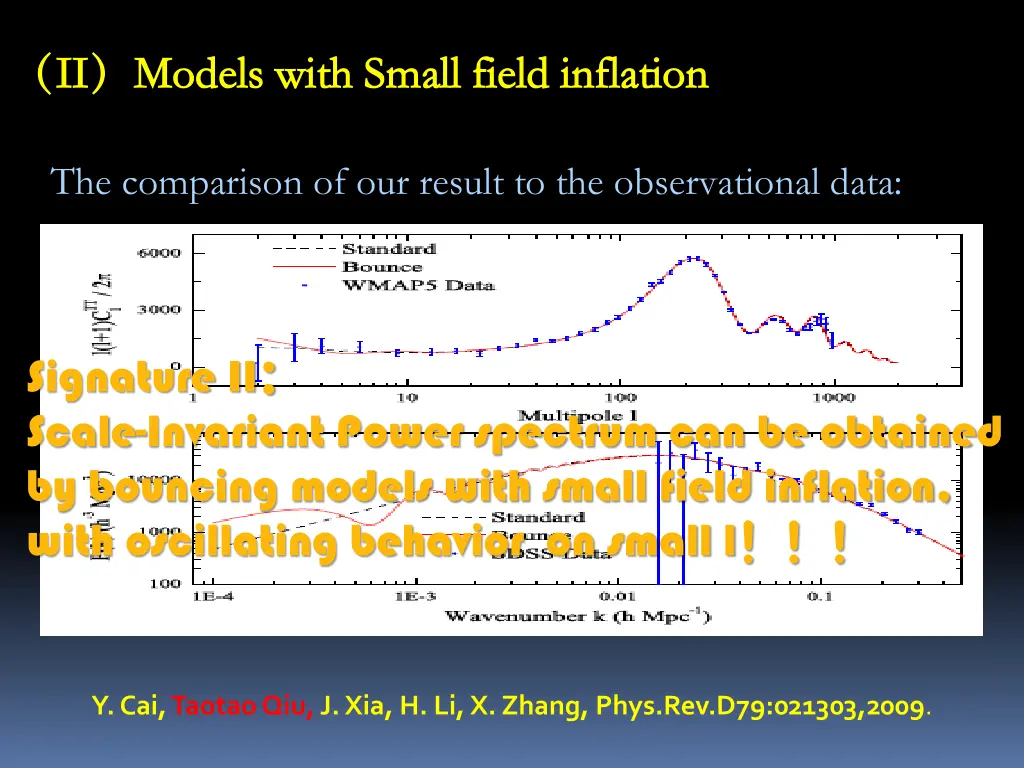 the comparison of our result to the observational