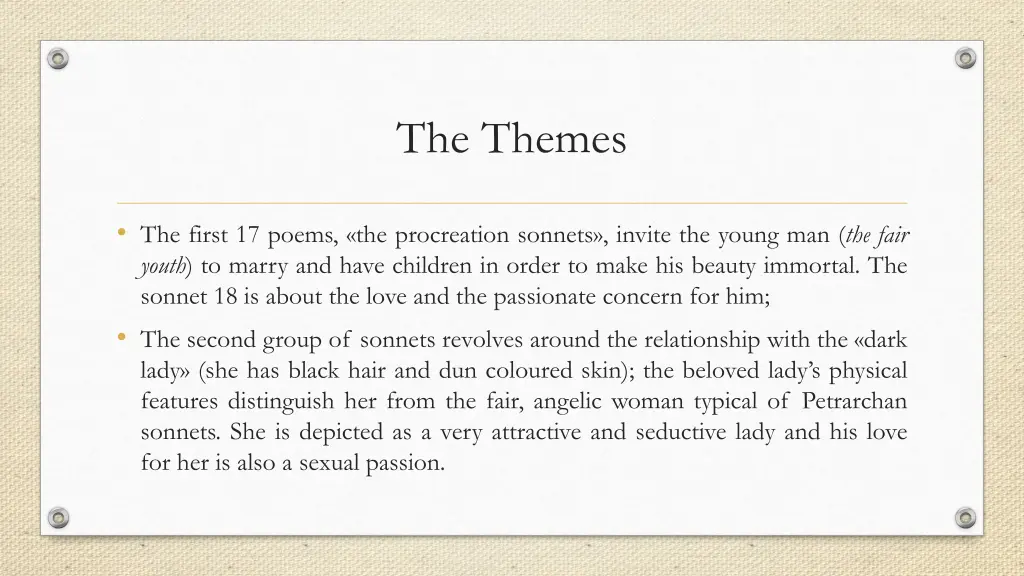 the themes