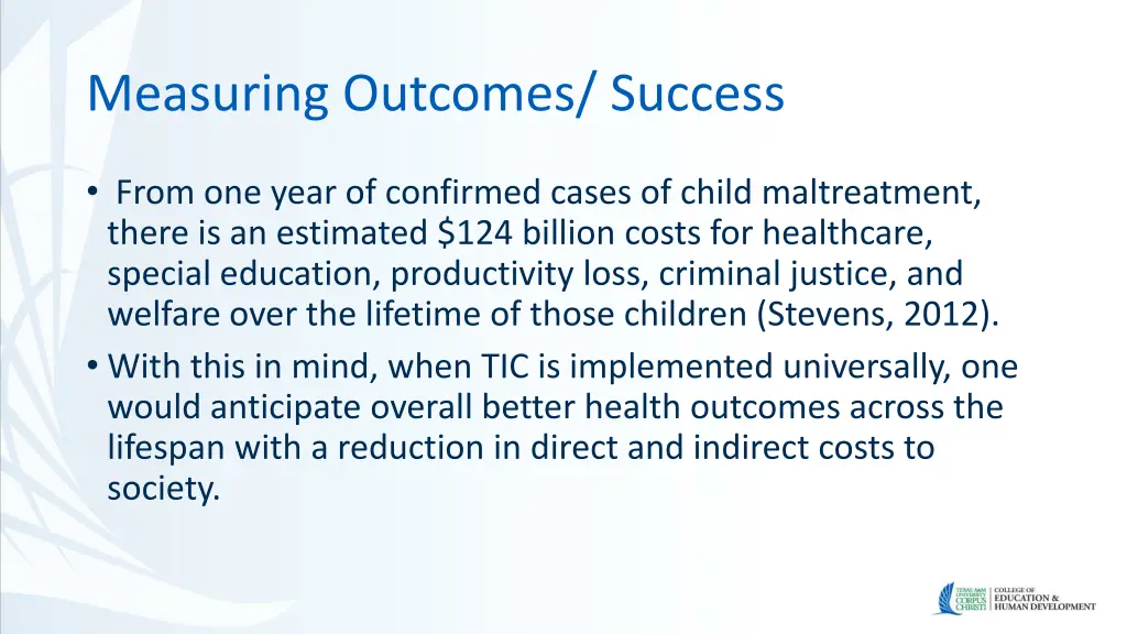 measuring outcomes success