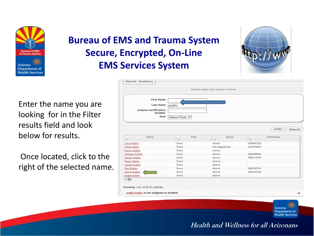 bureau of ems and trauma system secure encrypted 21