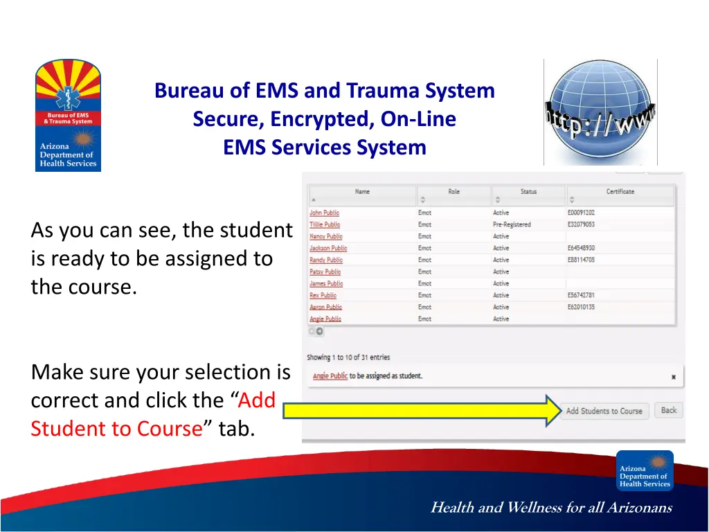bureau of ems and trauma system secure encrypted 22