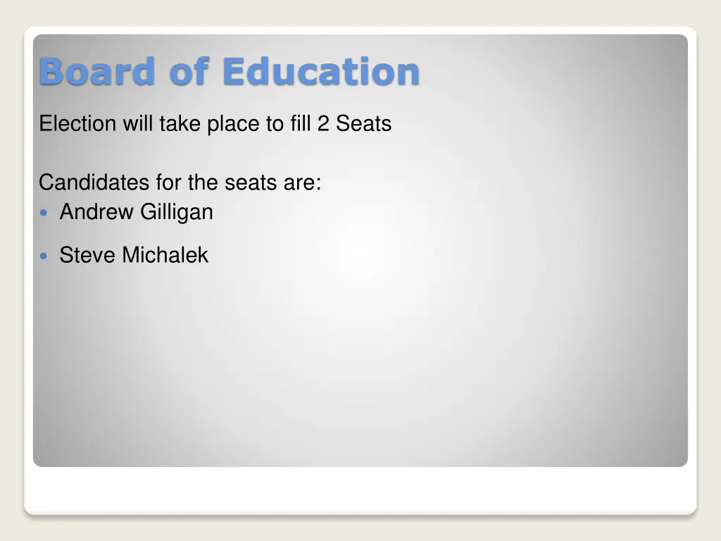 board of education