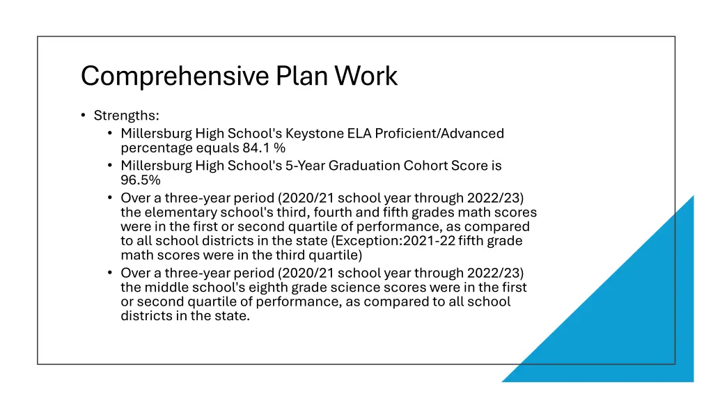 comprehensive plan work