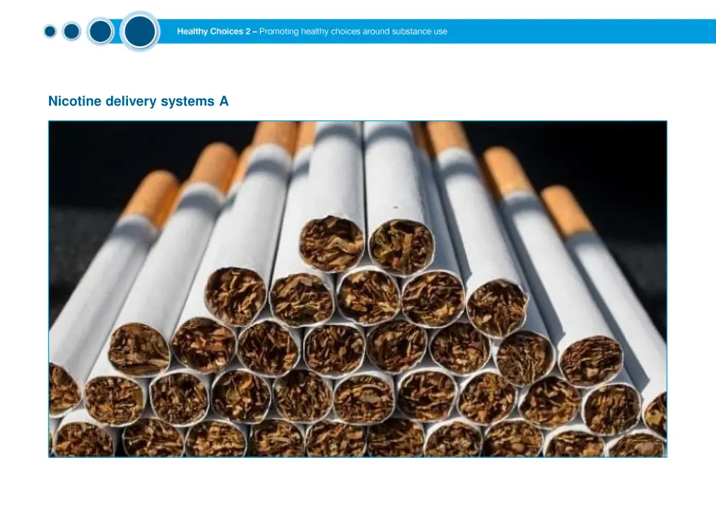 nicotine delivery systems a