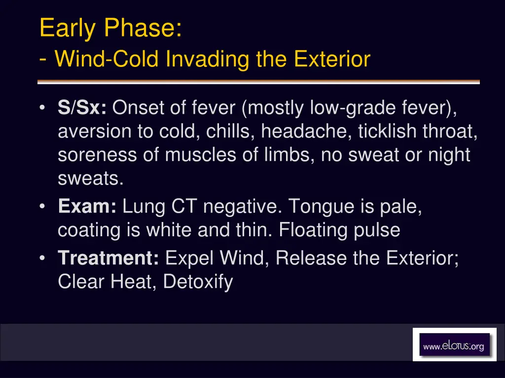 early phase wind cold invading the exterior