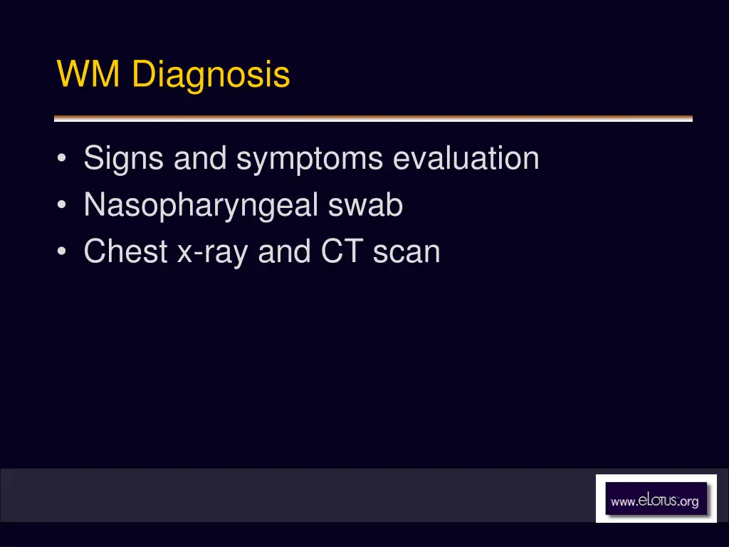 wm diagnosis