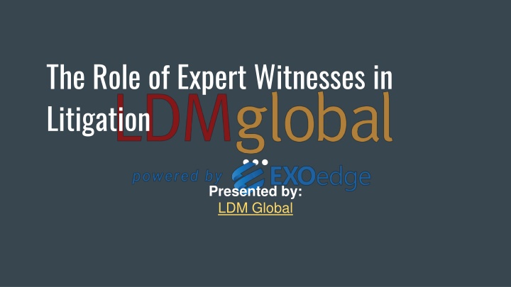 the role of expert witnesses in litigation