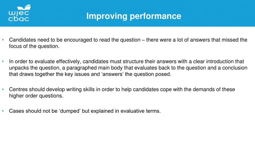 improving performance