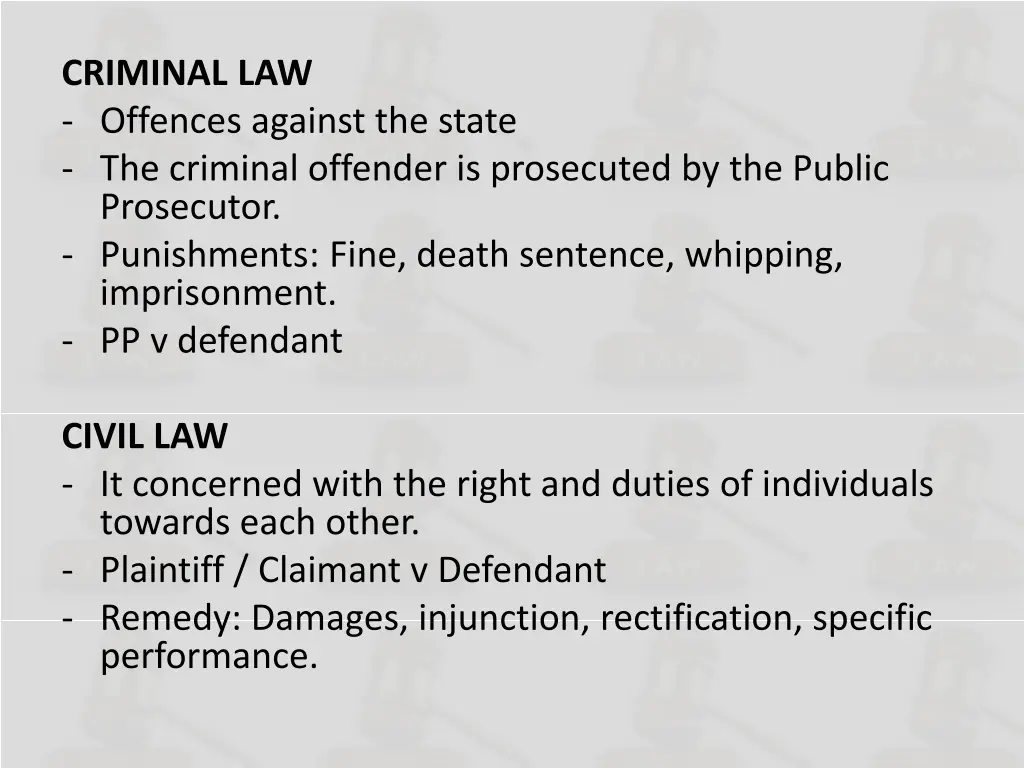 criminal law offences against the state