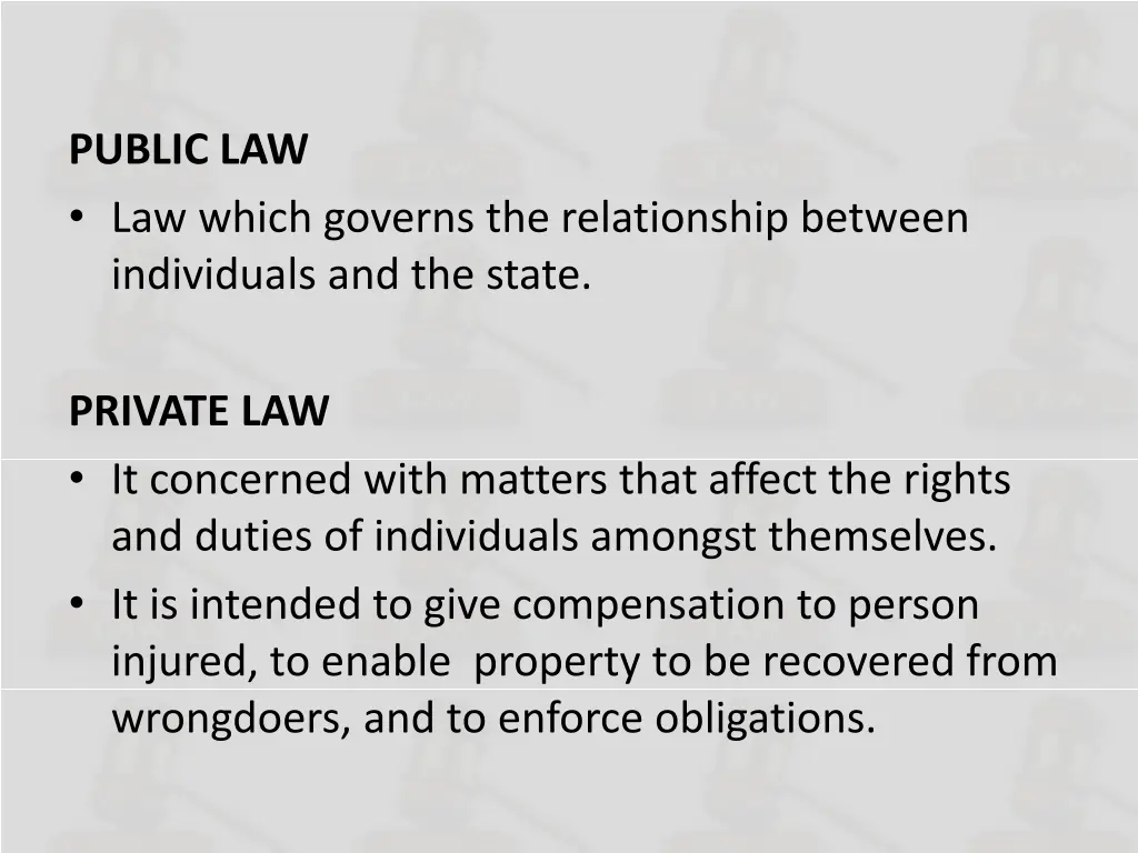 public law law which governs the relationship