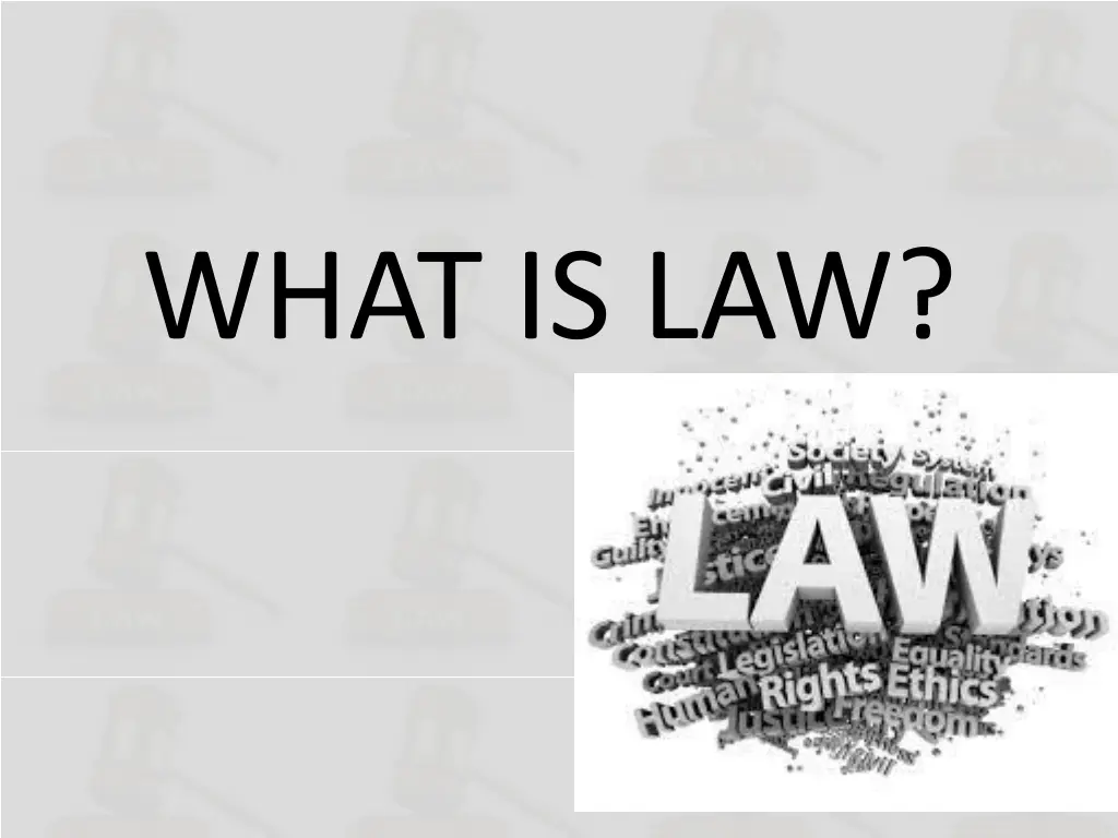what is law