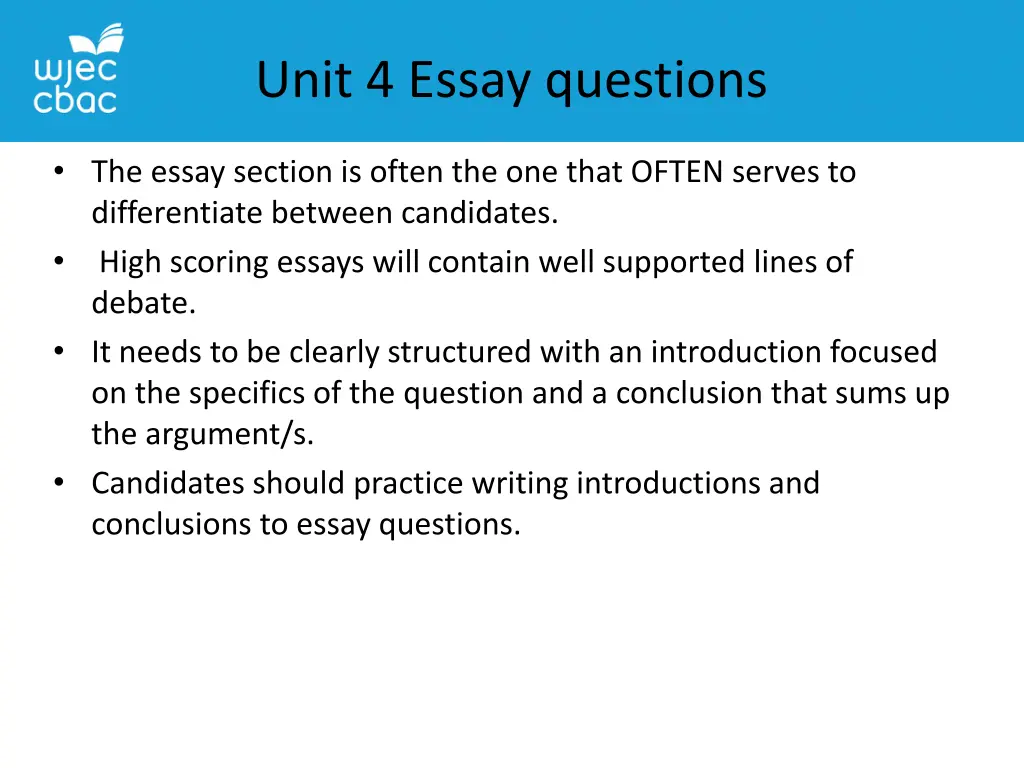 unit 4 essay questions