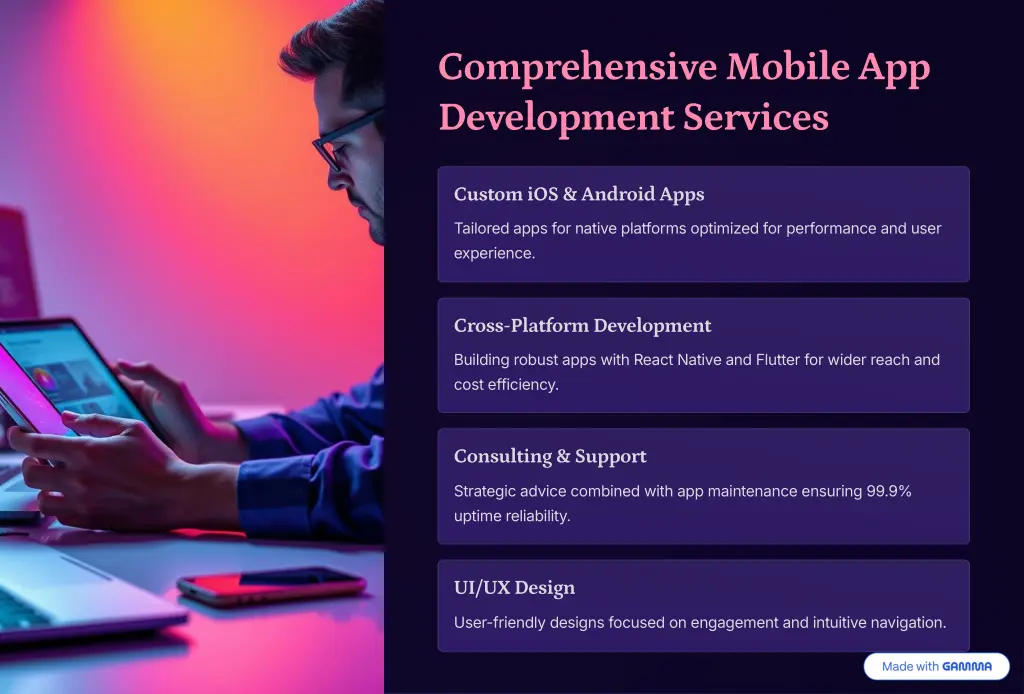 comprehensive mobile app development services
