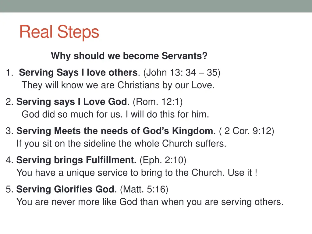 real steps