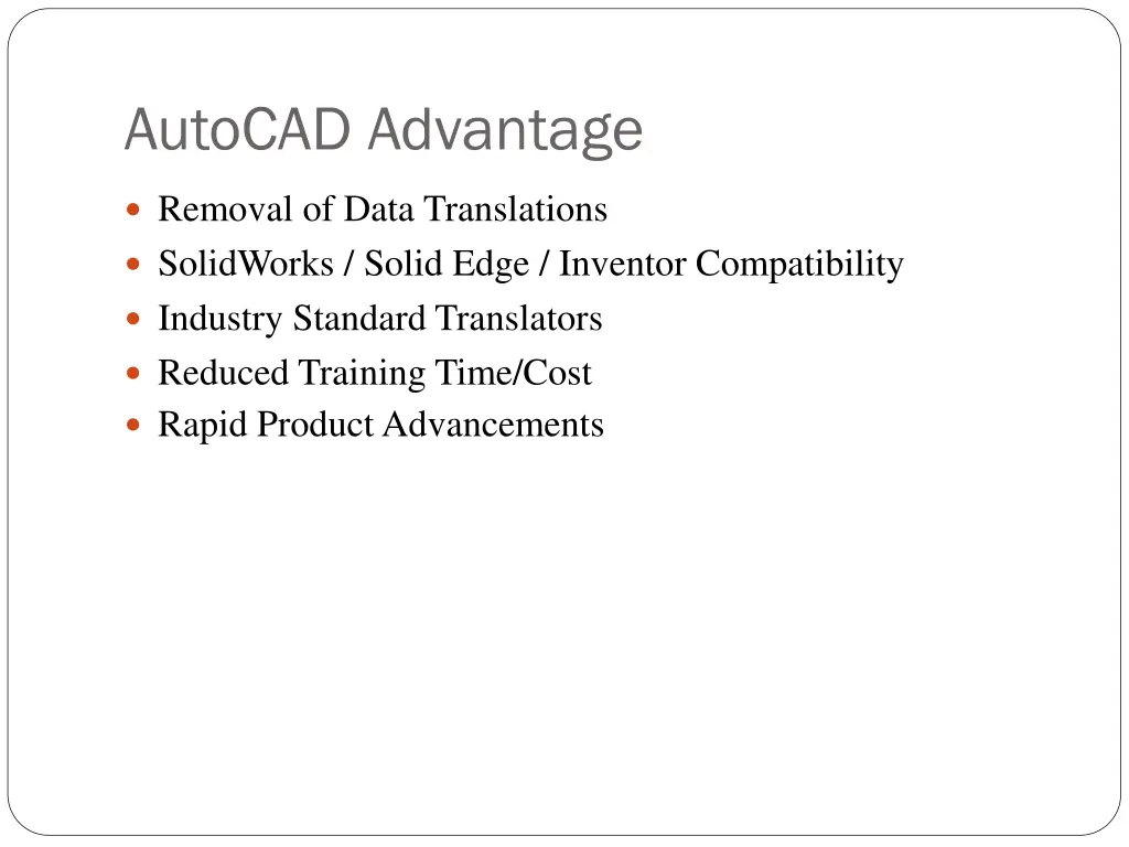 autocad advantage