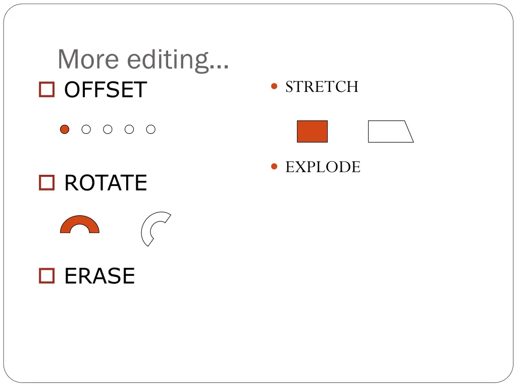 more editing offset