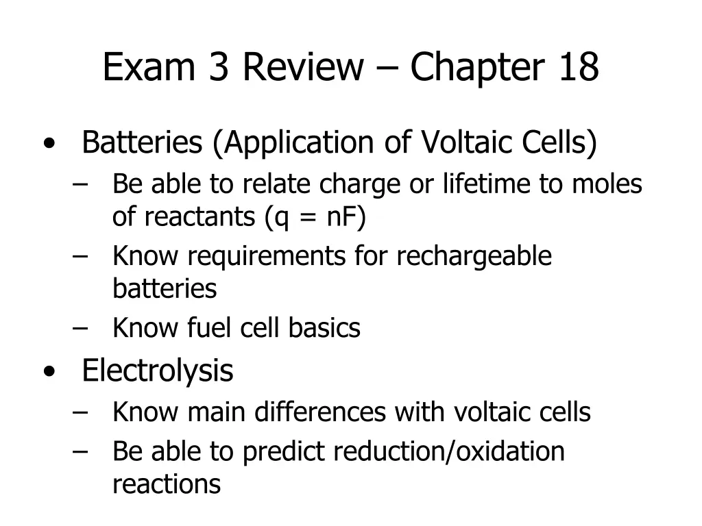 exam 3 review chapter 18 4